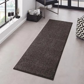 Hanse Home, Kusový koberec Pure 102661 Anthracite, 80x400, šedá, kancelária
