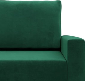 Sedacia súprava BLANK Elegant v tvare U fľaškovo zelená