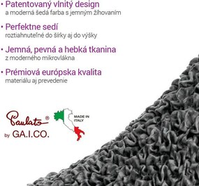 Bielastické poťahy VITTORIA šedá relaxačné kreslo (š. 70 - 90 cm)