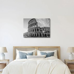 Obraz - Koloseum v Ríme, čiernobiele (70x50 cm)