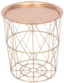 PreHouse Konferenčný stolík v ružovo zlatej farbe - 40 cm