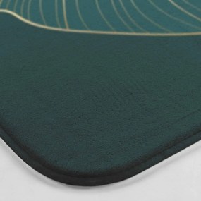 Tmavozelená WC kúpeľňová predložka 45x45 cm Jade – douceur d'intérieur