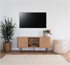 TV stolík v dekore borovice v prírodnej farbe 113x51,5x40 cm Nikko – House Nordic