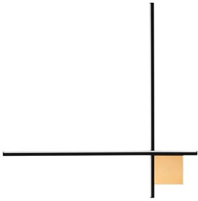 Dizajnové nástenné svietidlo Cross 80 zlatá