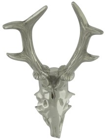 Strieborné nástenné jelenie parohy s patinou - 12 * 13 * 21cm