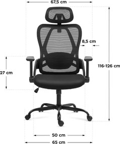 Kancelárska stolička Manager 2.9 Black