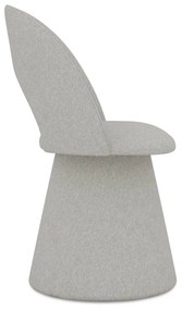 Svetlosivé čalúnené jedálenské kreslo Kalo – Makamii