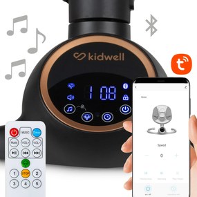 Elektrické hojdacie kreslo Kidwell REVE 2v1 pre bábätká s Bluetooth ovládaním