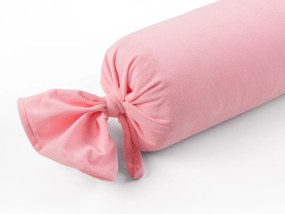 Biante Zamatový vankúš valec bonbon Velvet Brick SVB-207 Ružový 15x60 cm