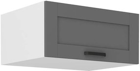 Horná kuchynská skrinka Lucid 80 NAGU-36 1F (korpus: biela + front: mdf dustgrey). Vlastná spoľahlivá doprava až k Vám domov. 1134723