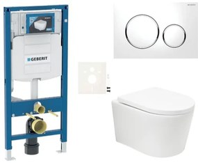 Závesný wc set SAT BREVIS do ľahkých stien / predstenová vírové splachování SIKOGESBRTORS20, 1 ks