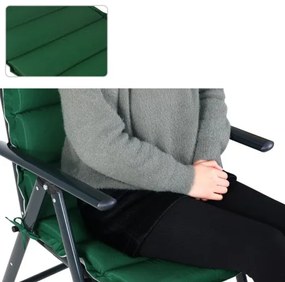 InternetovaZahrada 6 x obojstranná poduška Vanamo 120x45x5 cm - sivá/zelená