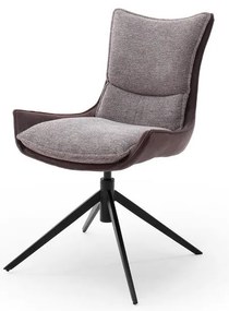 Stolička ZAIRA 1 ks hnedá/červená