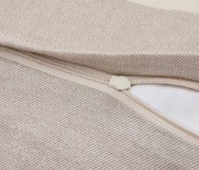 Flanelová posteľná bielizeň, sivo-béžová károvaná, štandardná veľkosť