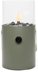 Olivovozelená plynová lampa Cosi Original, výška 30 cm