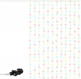 Svetelný záves 300 LED - farebný