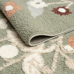 Angel Carpet, Kusový koberec Aurora 25 Green, 80x150, zelená, kancelária