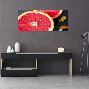 Obraz rozkrojených grapefruitov (120x50 cm)