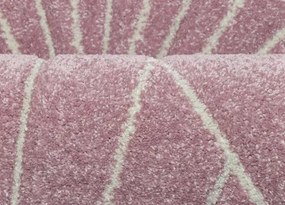 Koberce Breno Kusový koberec PORTLAND 58/RT4R, ružová, viacfarebná,133 x 190 cm