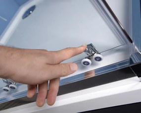 Polysan Polysan, EASY LINE sprchové dvere 1100mm, číre sklo, EL1115