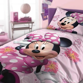 Faro DETSKÉ BAVLNENÉ OBLIEČKY MINNIE MOUSE 140X200 CM, 1KS 70X90 CM VZOROVANÉ