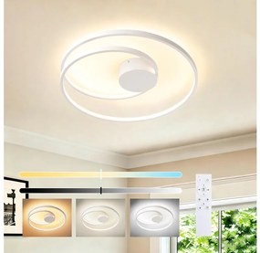Brilagi - stmievateľné stropné svietidlo TWISTER LED/48W/230V priemer 50 cm biele + DO