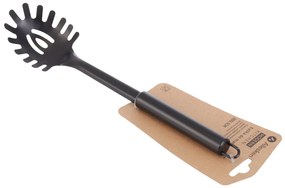Oceľová naberačka na cestoviny MODERN KITCHEN 30x6,5 cm čierna