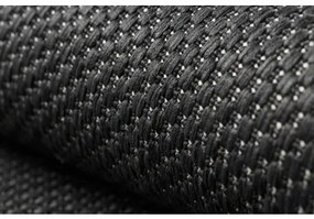 Koberec FLAT 48663/090 SISAL - čierna HLADKÝ Veľkosť: 80x150 cm