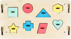 Montessori Activity board domček naturálny