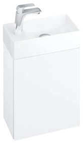 Kúpeľňová skrinka pod umývadlo Ravak Veda 40x50x22 cm biela/biela lesk X000001386