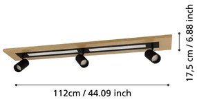 Eglo 39749 - LED Bodové svietidlo TORRESTRALLE 2xLED/12W/230V + 3xGU10/4,5W