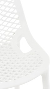 Plastová barová stolička DS10778434 - Biela