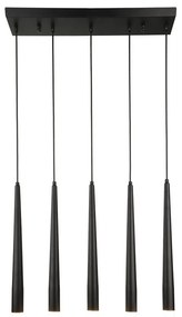 Čierne závesné svietidlo Agusta – Squid Lighting