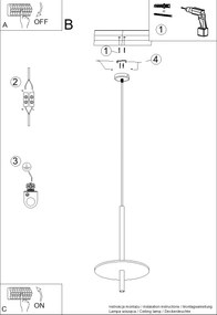 Závesné svietidlo Feltro 1, 1x čierne kovové tienidlo, be