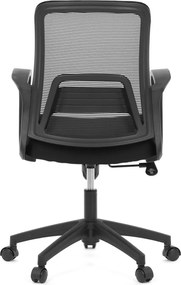 Kancelárska otočná stolička NERO — látka, čierna