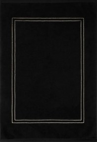 Dekorstudio Kúpeľňový koberec OLIVIA so zlatou výšivkou - čierny