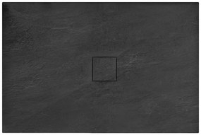 Sprchová vanička Rea Stone 90x120 cm čierna