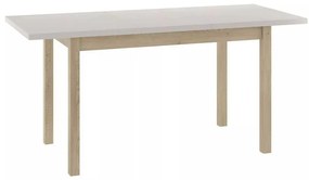 Jedálenský stôl Adam II 120 x 68 cm, krémová / dub cremona