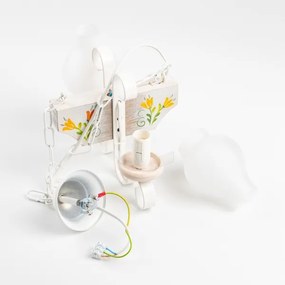 Brilagi - Luster na reťazi QUEEN 2xE14/40W/230V buk/krémová