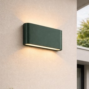 Moderné vonkajšie nástenné svietidlo tmavozelené 17,5 cm vrátane LED IP65 - Batt