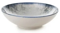 Jedálenská súprava 24 ks biela/modrá/porcelán