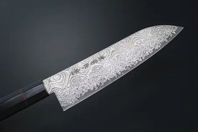 nůž Santoku 180 mm Kanetsune Damascus "Namishibuki" series