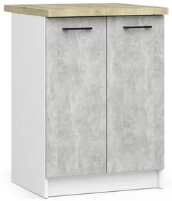 Kuchynská linka OLIVIA 2.4 m s vitrínou betón