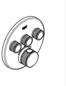 GROHE 29121GN0 - Termostatická podomietková sprchová batéria GROHTHERM SMARTCONTROL zlatá