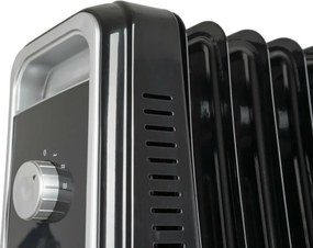 G21 Olejový radiátor Bromo, 9 rebier, 2000 W, čierna, M