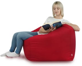 Sedací vak AMALFI plyš červený