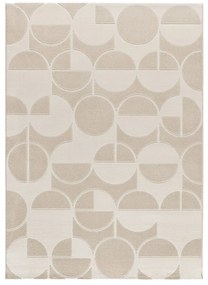 Koberec v krémovej a slonovinovej farbe 80x150 cm Flora – Universal
