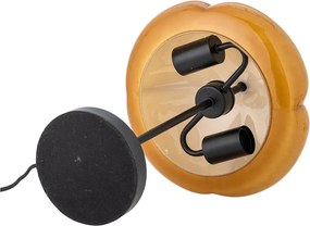 Okrovožltá stolová lampa so skleneným tienidlom (výška 46,5 cm) Kinoko – Bloomingville