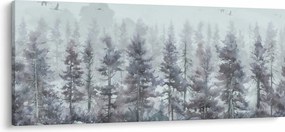 Obraz - Borovicový les II., aquarel (120x50 cm)