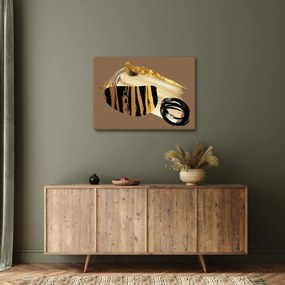 Obraz - Abstrakcia golden brown N⁰2 (70x50 cm)